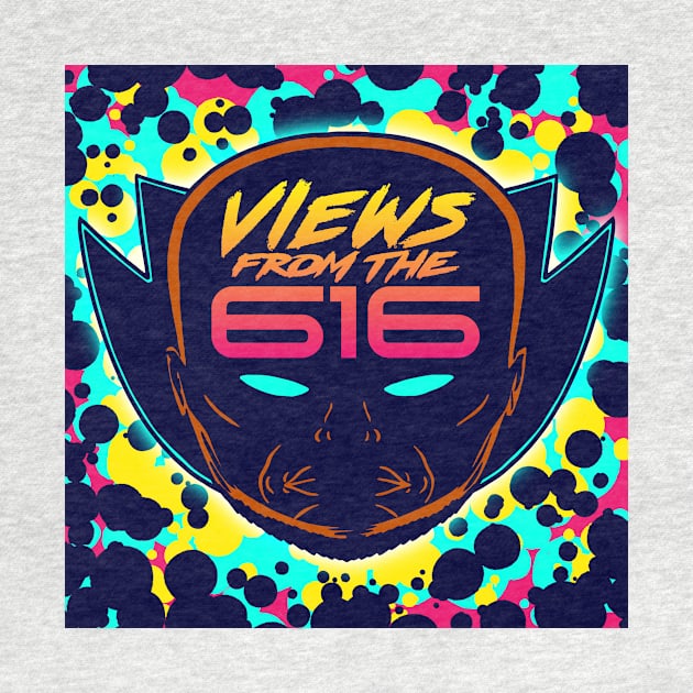 FRONT & BACK Miami Nights Views From The 616 Logo by ForAllNerds